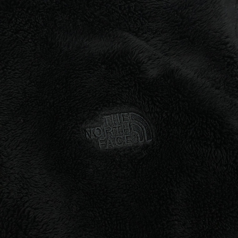The North Face Osito Fleece Jacket Womens XL Black Full Zip Soft Fuzzy Coat - Picture 9 of 10